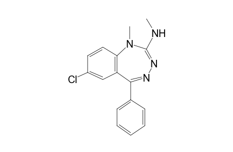 1H-1,3,4-Benzotriazepin-2-amine, 7-chloro-N,1-dimethyl-5-phenyl-