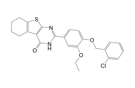 benzo[4,5]thieno[2,3-d]pyrimidin-4(3H)-one, 2-[4-[(2-chlorophenyl)methoxy]-3-ethoxyphenyl]-5,6,7,8-tetrahydro-