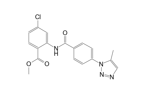 benzoic acid, 4-chloro-2-[[4-(5-methyl-1H-1,2,3-triazol-1-yl)benzoyl]amino]-, methyl ester