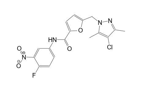5-[(4-chloro-3,5-dimethyl-1H-pyrazol-1-yl)methyl]-N-(4-fluoro-3-nitrophenyl)-2-furamide