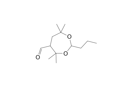 1,3-Dioxepane-5-carboxaldehyde, 4,4,7,7-tetramethyl-2-propyl-