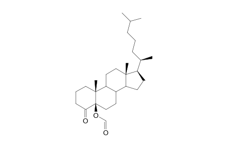 Cholestan-4-one, 5-(formyloxy)-, (5.beta.)-