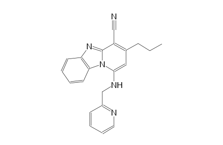 3-propyl-1-[(2-pyridinylmethyl)amino]pyrido[1,2-a]benzimidazole-4-carbonitrile