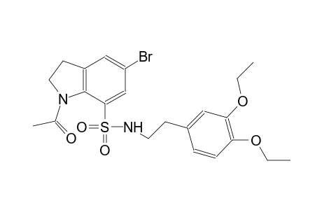 1-acetyl-5-bromo-N-[2-(3,4-diethoxyphenyl)ethyl]-7-indolinesulfonamide
