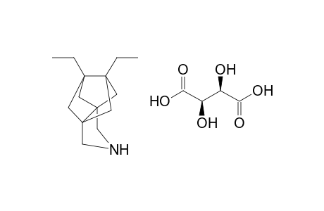 7,8-Diethyl-3-azatetracyclo[5.2.1.1(5,8).0(1,5)]undecane (2R,3R)-Tartrate