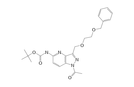 TERT.-BUTYL-N-[1-ACETYL-3-(2-BENZYLOXY-ETHOXY)-METHYL-1H-PYRAZOLO-[4,3-B]-PYRIDIN-5-YL]-CARBAMATE