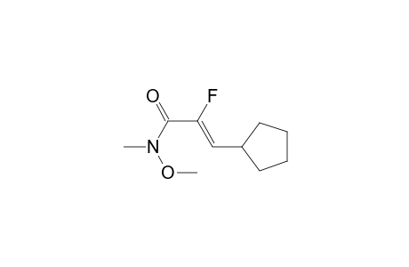 (Z)-3-Cyclopentyl-2-fluoro-N-methoxy-N-methylpropenamide
