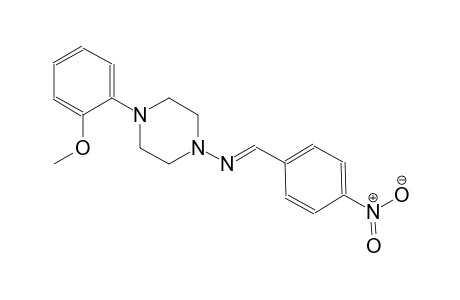 4-(2-methoxyphenyl)-N-[(E)-(4-nitrophenyl)methylidene]-1-piperazinamine