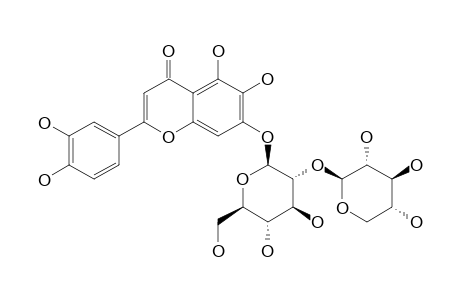 6-HYDROXYLUTEOLIN-7-O-BETA-D-XYLOPYRANOSYL-(1->2)-BETA-D-GLUCOPYRANOSIDE