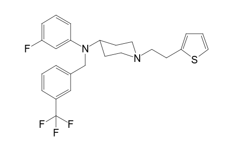 N-(3-Fluorophenyl)-N-([3-(trifluoromethyl)phenyl]1-[2-(thiophen-2-yl)ethyl]piperidin-4-amine