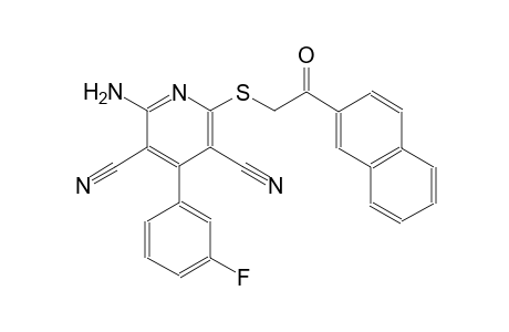 3,5-pyridinedicarbonitrile, 2-amino-4-(3-fluorophenyl)-6-[[2-(2-naphthalenyl)-2-oxoethyl]thio]-