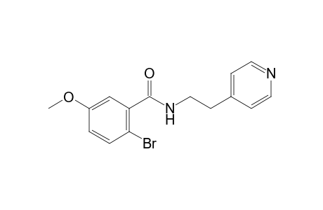 6-bromo-N-[2-(4-pyridyl)ethyl]-m-anisamide