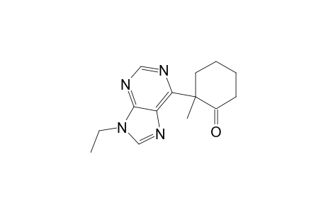 Cyclohexanone, 2-(9-ethyl-9H-purin-6-yl)-2-methyl-