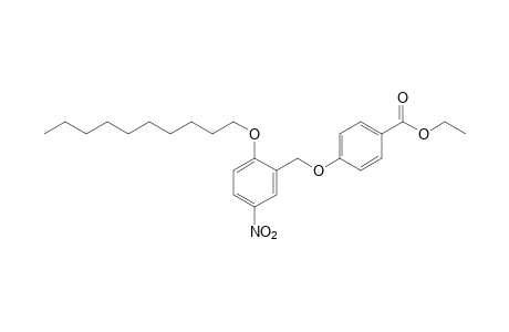 p-{[2-(decyloxy)-5-nitrobenzyl]oxy}benzoic acid, ethyl ester