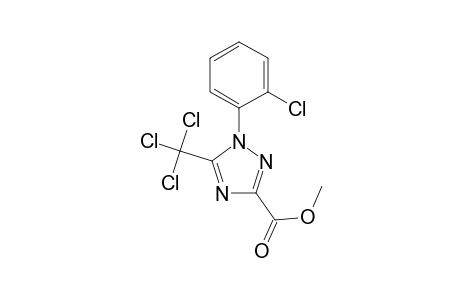 1H-1,2,4-Triazole-3-carboxylic acid, 1-(2-chlorophenyl)-5-(trichloromethyl)-, methyl ester