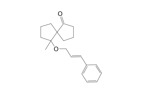 6-Methyl-6-[2(E)-3-phenyl-2-propenyl)oxy]spiro[4.4]nonan-1-one