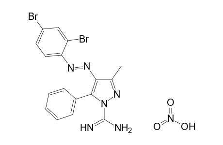 4-[(2,4-DIBROMOPHENYL)AZO]-3-METHYL-5-PHENYLPYRAZOLE-1-CARBOXAMIDINE, MONONITRATE