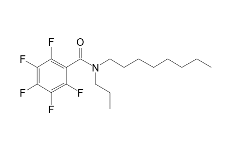 Benzamide, pentafluoro-N-propyl-N-octyl-