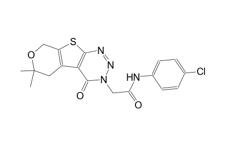 4H-pyrano[4',3':4,5]thieno[2,3-d][1,2,3]triazine-3-acetamide, N-(4-chlorophenyl)-3,5,6,8-tetrahydro-6,6-dimethyl-4-oxo-