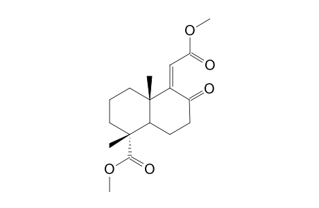 Dimethyl 8-oxo-13,14,15,16,17-penta-norlabda-9(11)-ene-12,19-dioate