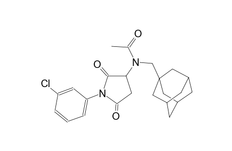 N-Adamantan-1-ylmethyl-N-[1-(3-chloro-phenyl)-2,5-dioxo-pyrrolidin-3-yl]-acetamide