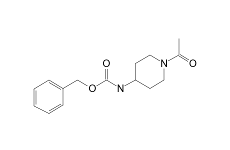 4-(Benzyloxycarbonylamino)piperidine, 1-acetyl-