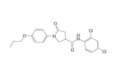3-pyrrolidinecarboxamide, N-(2,4-dichlorophenyl)-5-oxo-1-(4-propoxyphenyl)-