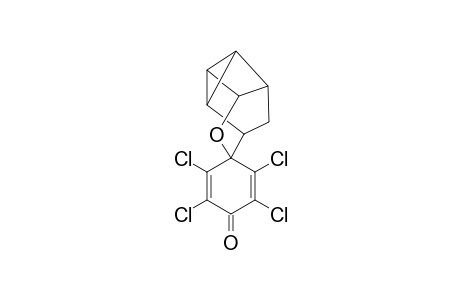 2,3,5,6-Tetrachloro-spiro[cyclohexa-2,5-diene-1,5'-[4]-oxatetracyclo[4.3.0.(2,9).0(3,8)]nonan-4-one