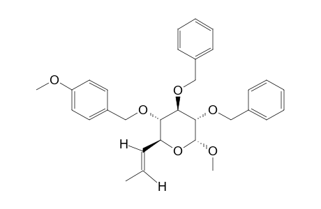 METHYL-(E)-2,3-DI-O-BENZYL-6,7,8-TRIDEOXY-4-O-(4-METHOXYBENZYL)-ALPHA-D-GLUCO-OCT-6-ENOSIDE