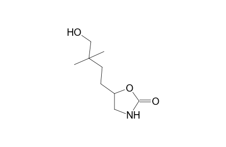5-(3,3-dimethyl-4-oxidanyl-butyl)-1,3-oxazolidin-2-one