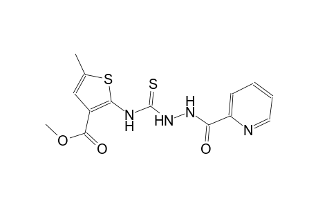methyl 5-methyl-2-({[2-(2-pyridinylcarbonyl)hydrazino]carbothioyl}amino)-3-thiophenecarboxylate