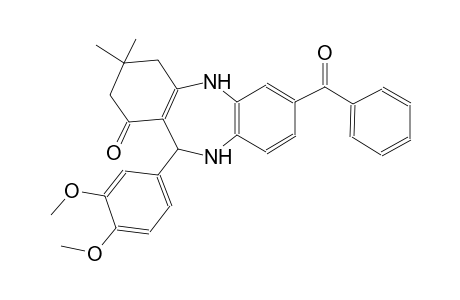 7-benzoyl-11-(3,4-dimethoxyphenyl)-3,3-dimethyl-2,3,4,5,10,11-hexahydro-1H-dibenzo[b,e][1,4]diazepin-1-one