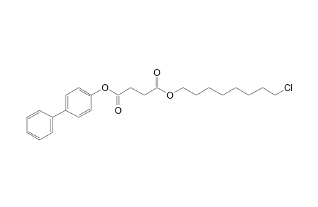 Succinic acid, 8-chlorooctyl 4-biphenyl ester