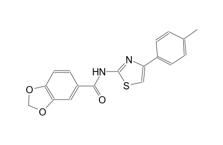 N-[4-(4-methylphenyl)-1,3-thiazol-2-yl]-1,3-benzodioxole-5-carboxamide