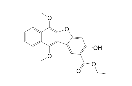 Ethyl 3-Hydroxy-6,11-dimethoxy-benzo[b]naphtho[2,3-d]furan-2-carboxylate