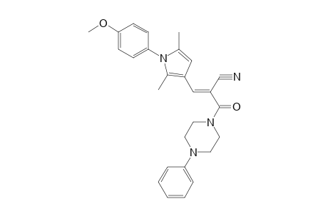 (E)-3-[1-(4-methoxyphenyl)-2,5-dimethyl-3-pyrrolyl]-2-[oxo-(4-phenyl-1-piperazinyl)methyl]-2-propenenitrile
