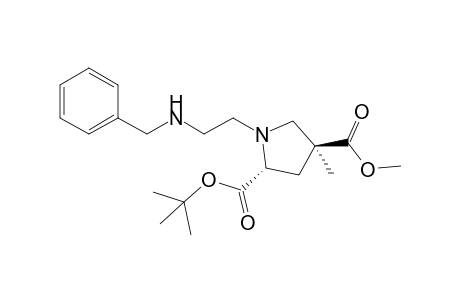 (2R,4S)-1-[2-(benzylamino)ethyl]-4-methyl-pyrrolidine-2,4-dicarboxylic acid O2-tert-butyl ester O4-methyl ester
