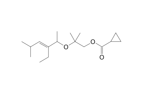 (3" E)-2'-(3"-Ethyl-5"-methylhex-3"-en-2"yloxy)-2'-methylpropyl cyclopropanecarboxylate
