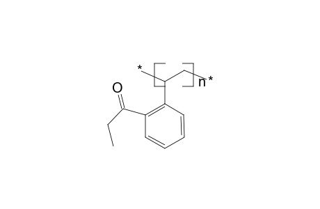 Poly(o-propionylstyrene)