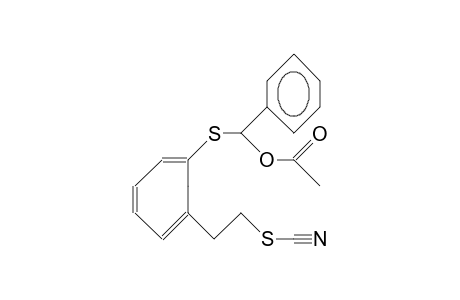 1-(A-Acetoxy-benzylthio)-6-(2-thiocyanato-ethyl)-cycloheptatriene