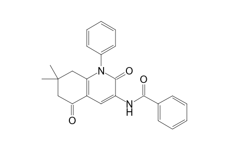 3-Benzamido-7,7-dimethyl-1-phenyl-2,5-dioxo-1,2,5,6,7,8-hexahydroquinoline