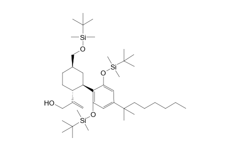 (1R,3R,4R)-3-[4-(1',1'-Dimethylheptyl)-2,6-bis(tert-butyldimethylsilyloxy)phenyl]-1-[(tert-butyldimethylsilyloxy)methyl]-4-[2'-(3'-hydroxyprop-1'-enyl)]cyclohexane
