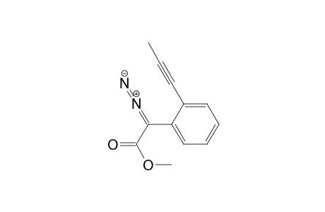 Methyl 2-diazo-2-(2-(prop-1-ynyl)phenyl)acetate
