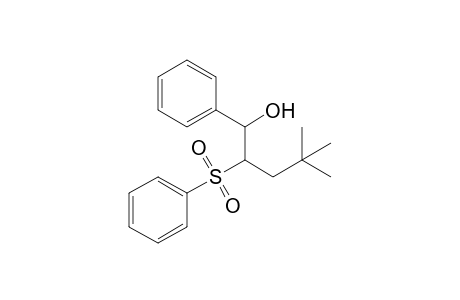 syn-4,4-Dimethyl-1-phenyl-2-(phenylsulfonyl)-1-pentanol