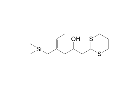 (E)-1-([1,3]Dithian-2-yl)-4-(trimethylsilylmethyl)hex-4-en-2-ol