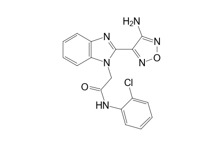 2-[2-(4-amino-1,2,5-oxadiazol-3-yl)-1H-benzimidazol-1-yl]-N-(2-chlorophenyl)acetamide