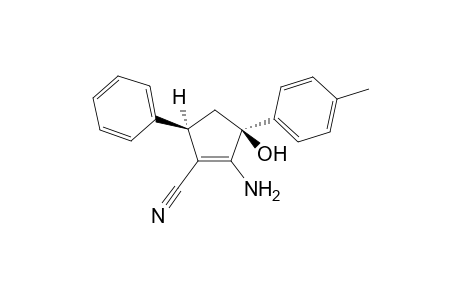 (3S,5R)-2-amino-3-hydroxy-3-(4-methylphenyl)-5-phenyl-1-cyclopentenecarbonitrile