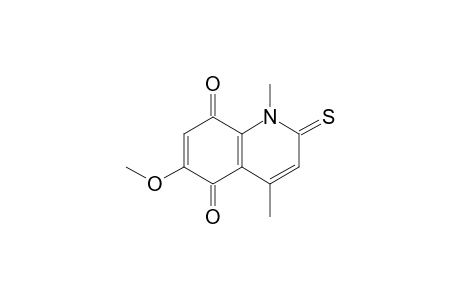 6-Methoxy-1,4-dimethylquinoline-5,8-dione-2-thione