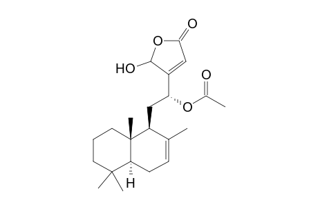 (12R)-12-Acetoxy-16-hydroxylabda-7,13-dien-15,16-olide