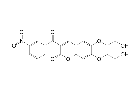 6,7-bis(2-hydroxyethoxy)-3-(3-nitrobenzoyl)chromen-2-one